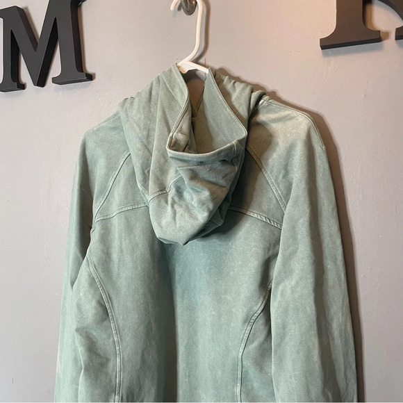 Lululemon Scuba Pullover Washed Blue Charcoal size 8 - Picture 8 of 14